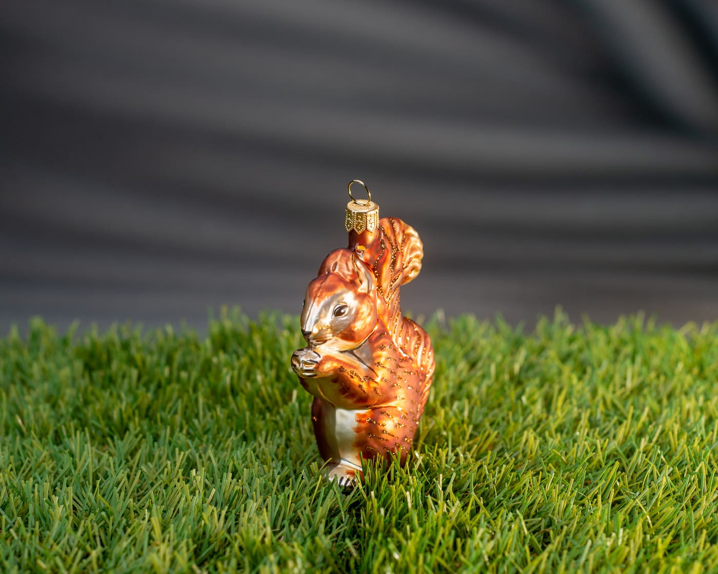 Eichhörnchen - Christbaumschmuck aus Glas von Hanco aus der Kategorie Christbaumschmuck mit der Artikelnummer 1990.01