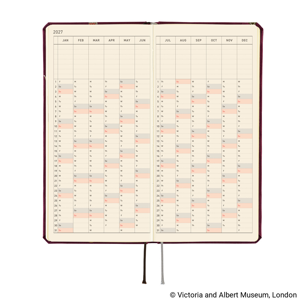 Weeks 2027 englisch – V&A Series: Welcome to the V&A | Hobonichi
