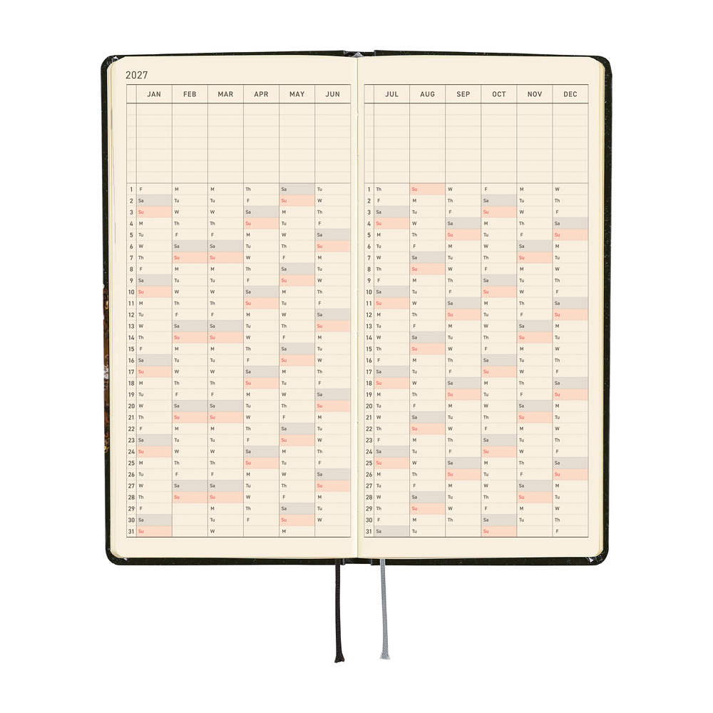 Weeks 2027 englisch – tanakadaisuke: Starlight | Hobonichi