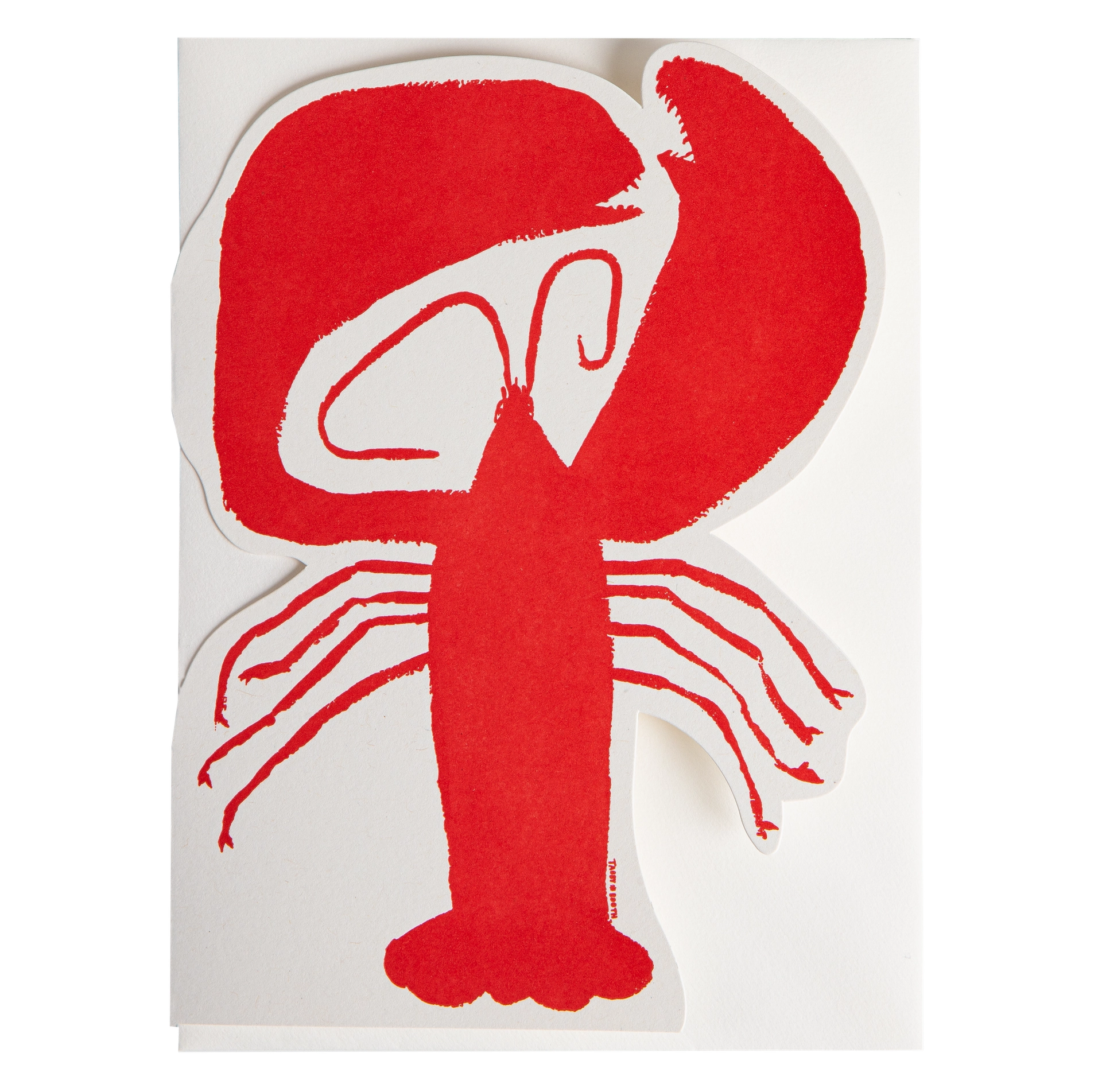 "The Lobster" - 3D Klappkarte - Cut-Out Card von Archivist