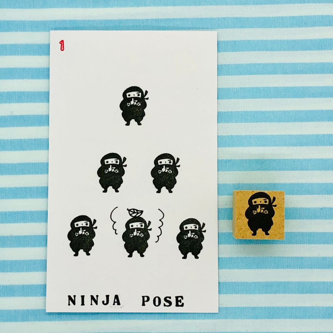 01 - Ninja Pose - Japanischer Stempel 01 - Ninja Pose - Japanischer Stempel