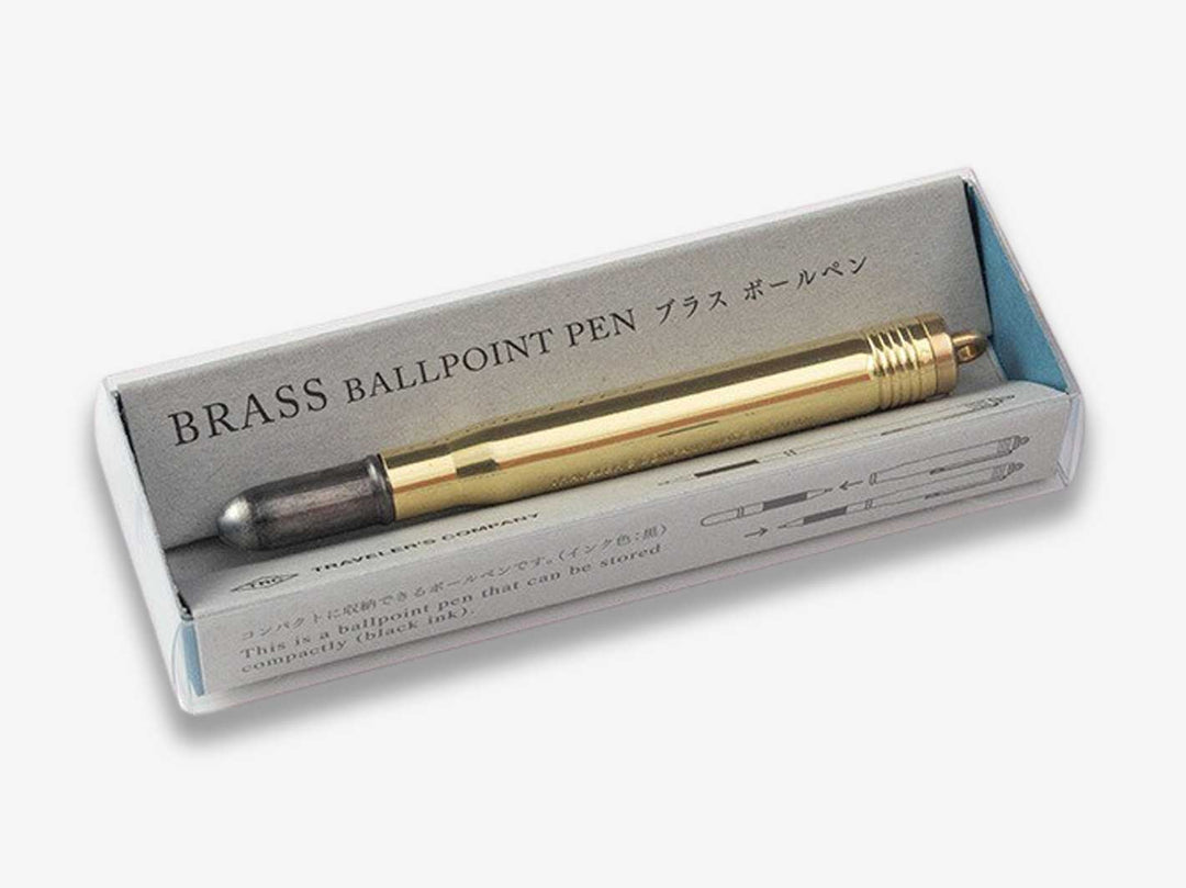 Ballpoint Pen - Kugelschreiber aus Messing - Serie BRASS von der TRAVELER'S COMPANY JAPAN