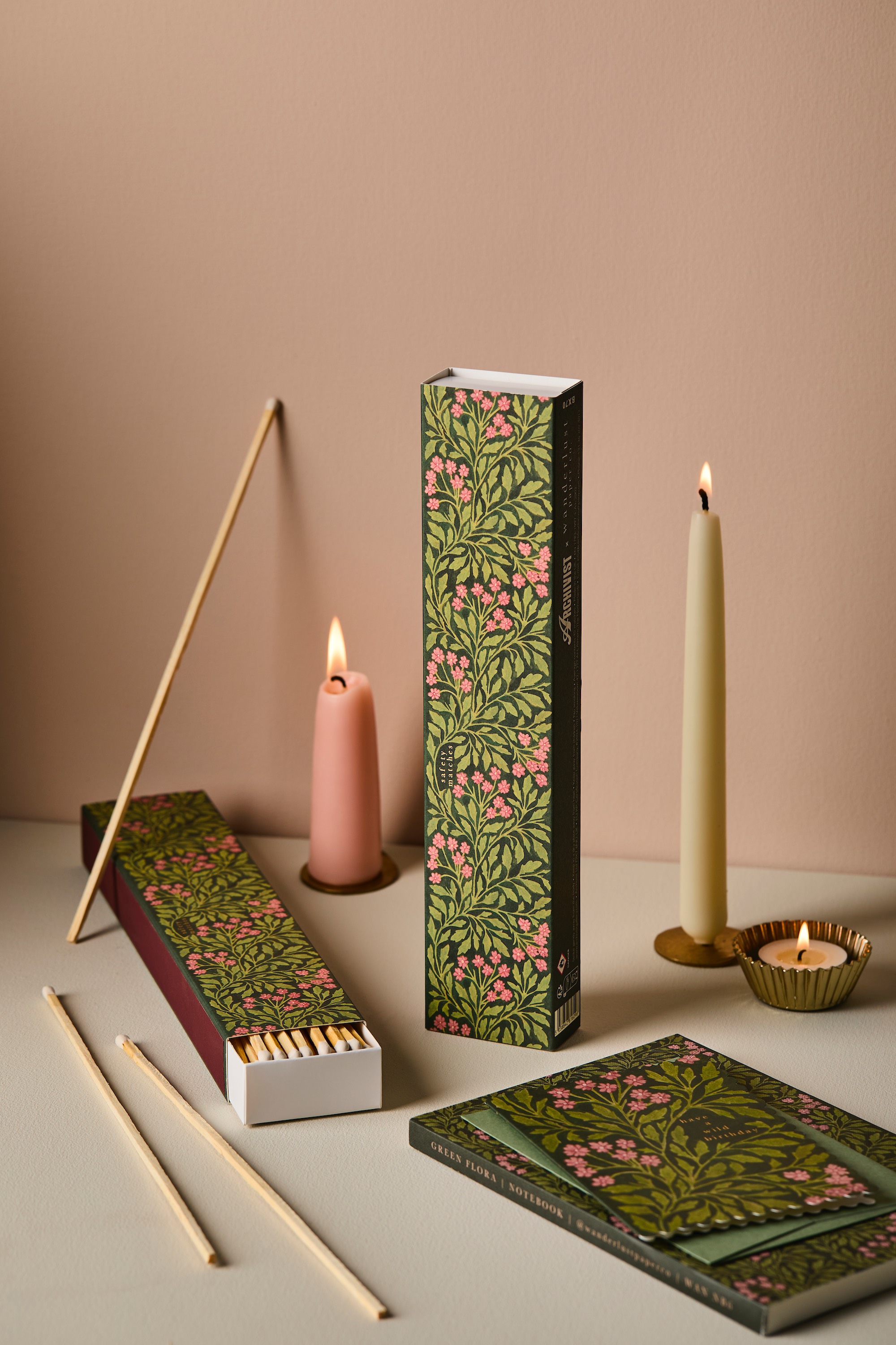 Streichhölzer lang "Green Flora" Streichhölzer lang "Green Flora"